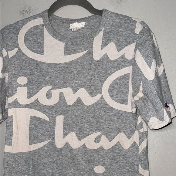 Champion Gray Short Sleeve Tee with Graphic Design - Picture 2 of 8